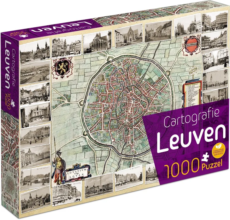 puzzel Cartografie - educatief speelgoed 1000 stukjes. van Tucker's Fun Factory, editie Leuven – doos