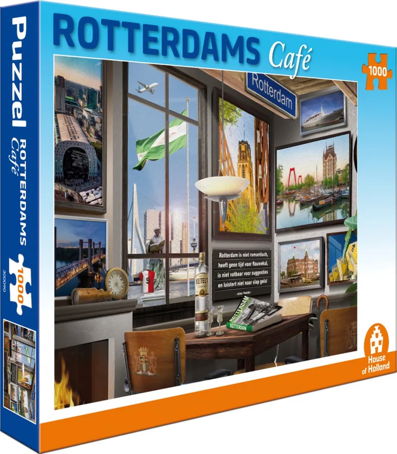 Puzzel - Rotterdams Café (1000) from Tucker's Fun Factory, Multicolour edition – box