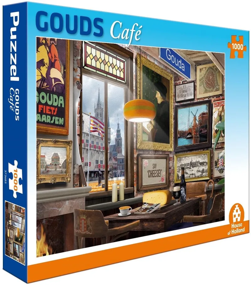 Puzzel - Utrechts Cafe - 1000 Stukjes from Tucker's Fun Factory, Multicolour edition – box