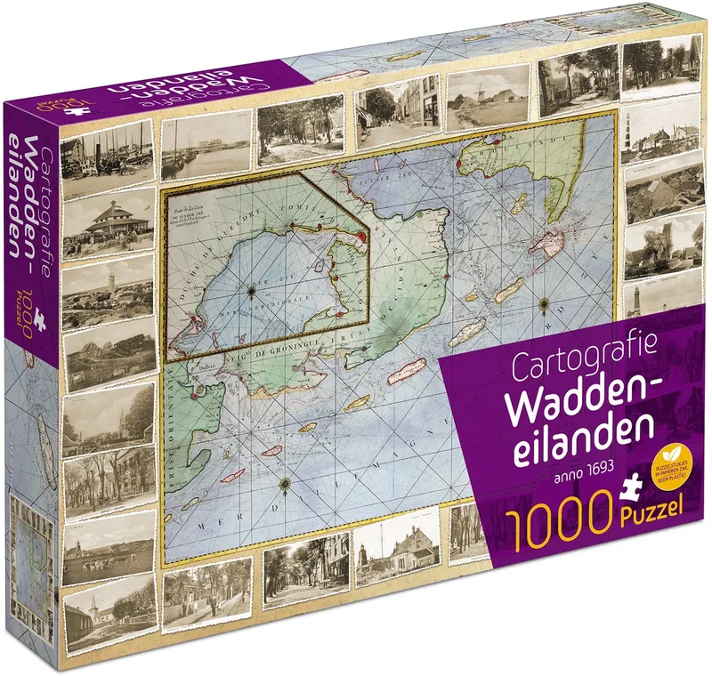 puzzel Waddeneilanden - educatief speelgoed karton. from Tucker's Fun Factory, Texel edition – box
