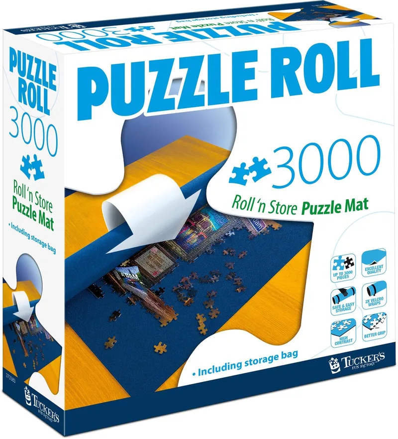 Puzzelmat 3000 stukjes van Tucker's Fun Factory, editie Blauw – doos