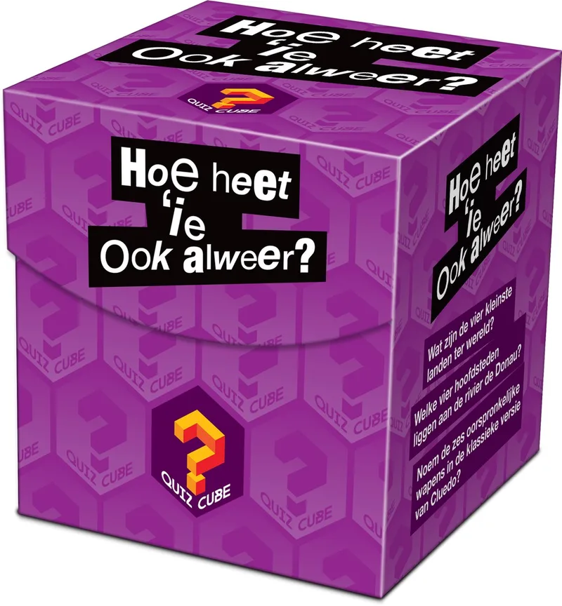 Quiz Cube Hoe heet 'ie ook alweer? from Tucker's Fun Factory – box