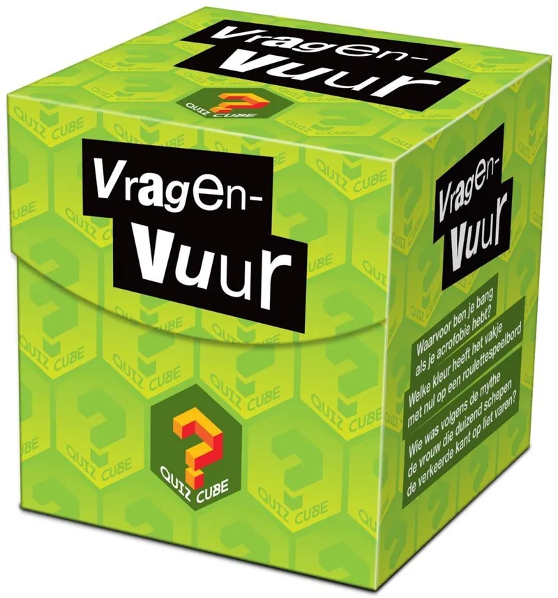 Quiz Cube Vragenvuur de Tucker's Fun Factory – boîte