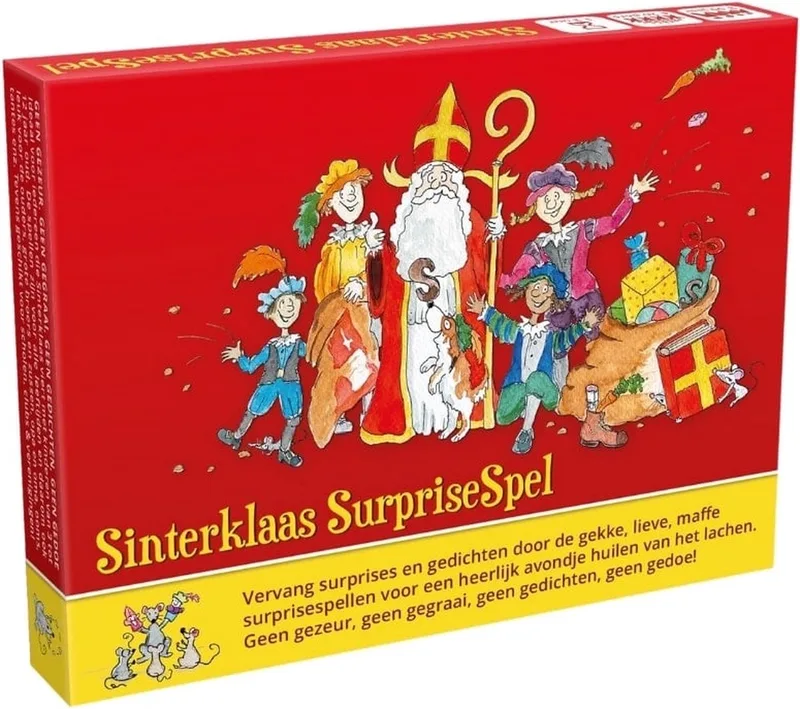 Sinterklaas Surprisespel - pakjesavond partygame voor de hele familie - 3+ fra Tucker's Fun Factory – æske