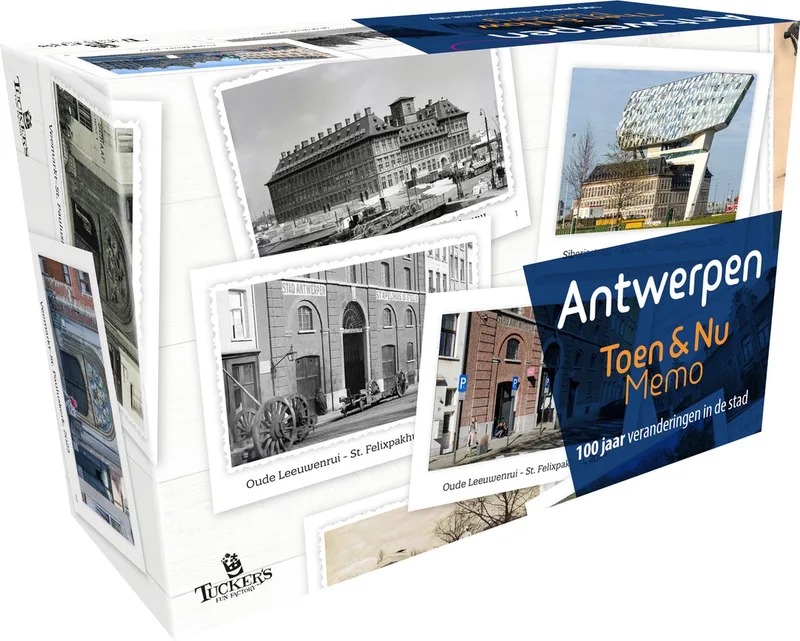 Toen & Nu Memo - Antwerpen fra Tucker's Fun Factory – æske