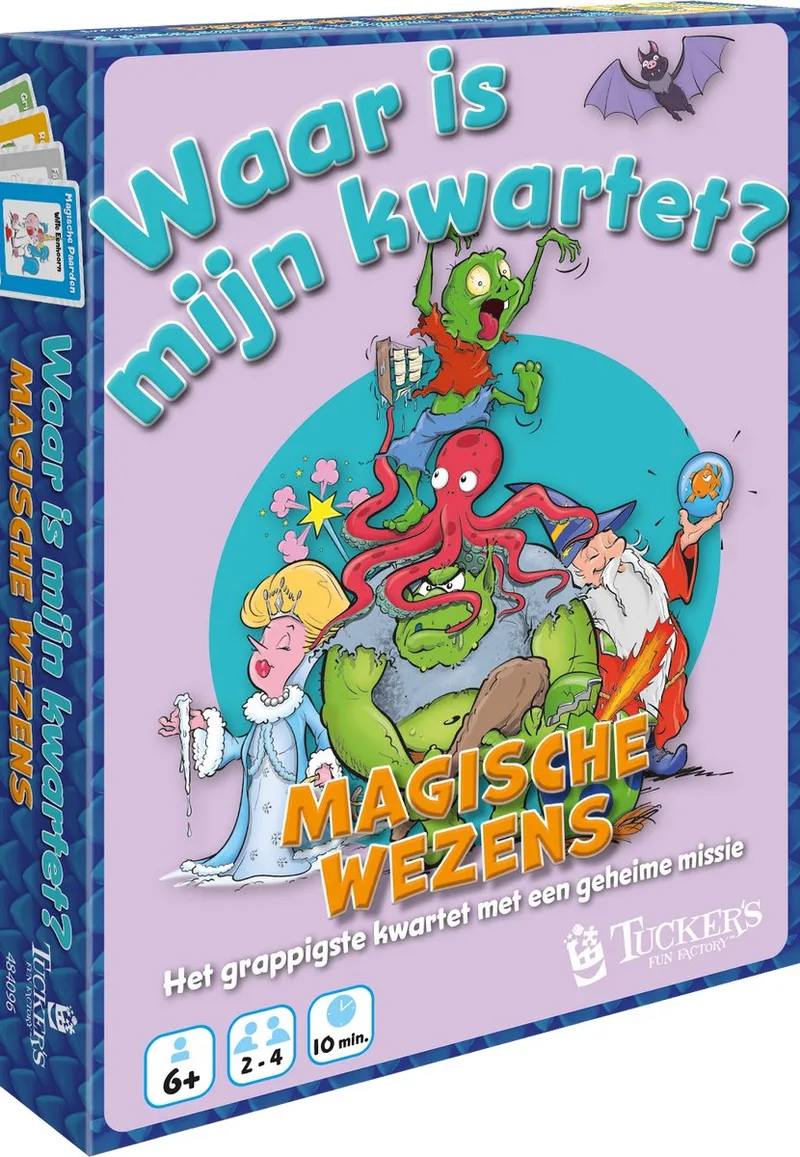 Waar is mijn Kwartet: Magische Wezens van Tucker's Fun Factory – doos