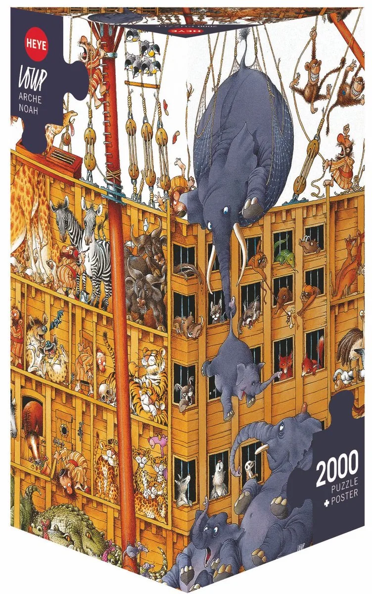 Arche Noah, Loup - Legpuzzel - 2000 Stukjes von University Games, Ausgabe Mehrfarbig – Schachtel