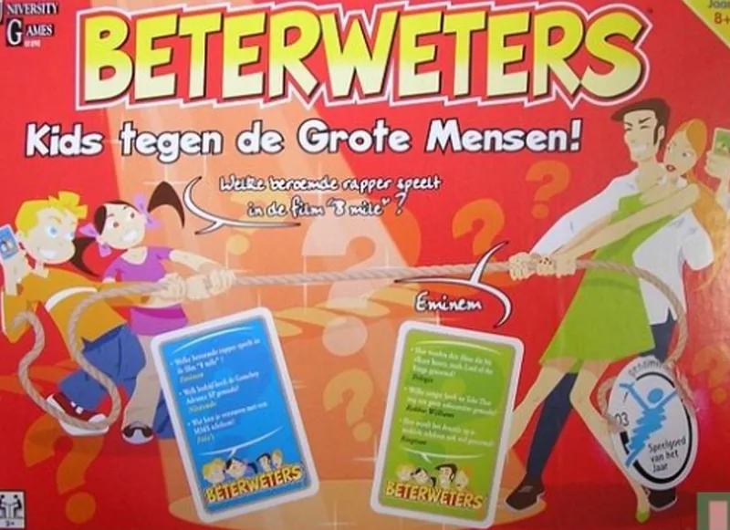 Beterweters kinds tegen de grote mensen university games from University Games, Blue edition – box