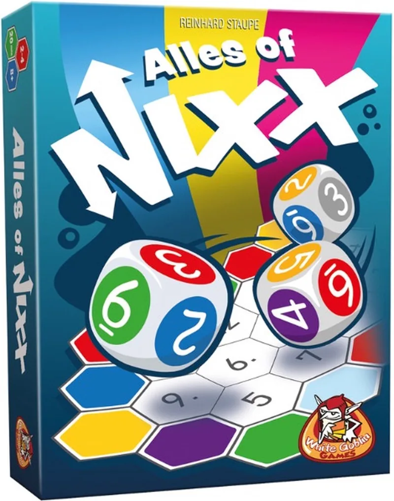 Alles of Nixx - Dobbelspel - 2 tot 4 spelers - Vanaf 8 jaar - Snel dobbelspel - Voor het hele gezin från White Goblin Games, utgåva Meerdere kleuren – kartong