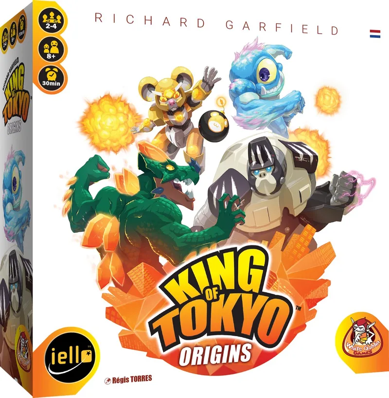 bordspel King of Tokyo Origins 8+ strategie. van White Goblin Games, editie Meerkleurig – doos