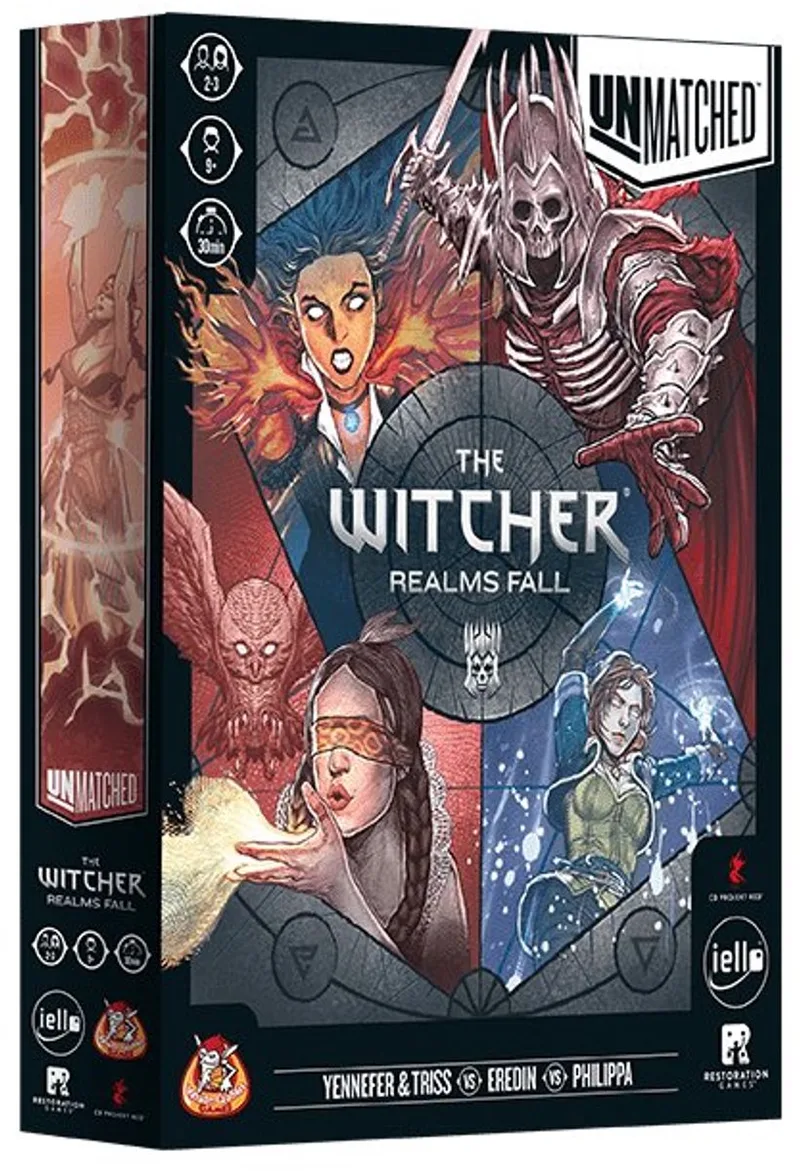 bordspel Unmatched The Witcher Realms Fall 9+ strategie. from White Goblin Games, Meerkleurig edition – box