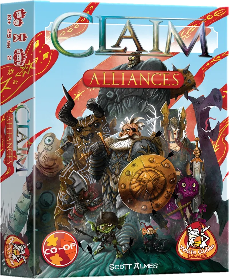 Claim Alliances - Kaartspel - 2 spelers - Tactisch kaartspel - Vanaf 10 jaar - 30 minuten de White Goblin Games – boîte