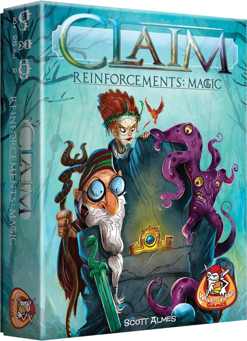 Claim Reinforcements: Magic - Kaartspel - 2 spelers - Tactisch kaartspel - Vanaf 10 jaar - Kaartspel met unieke facties fra White Goblin Games – æske