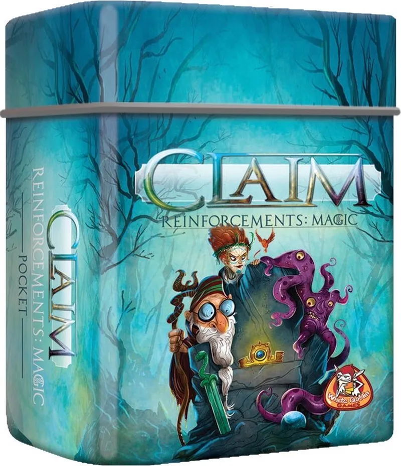 Claim Reinforcements: Magic Pocket - Kaartspel - 2 spelers - Handig meeneem blikje - Vanaf 10 jaar - Kaartspel met unieke facties de White Goblin Games – boîte