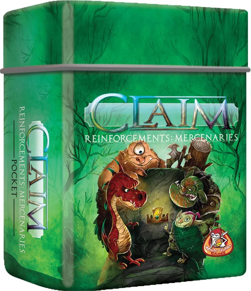 Claim Reinforcements: Mercenaries Pocket - Kaartspel - 2 spelers - Handig meeneem blikje - Vanaf 10 jaar - Kaartspel met unieke facties från White Goblin Games – kartong