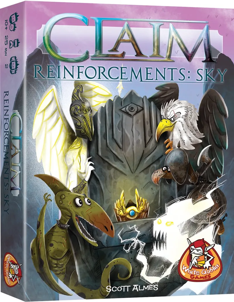 Claim Reinforcements: Sky - Kaartspel - 2 spelers - Tactisch kaartspel - Vanaf 10 jaar - Kaartspel met unieke facties fra White Goblin Games – æske