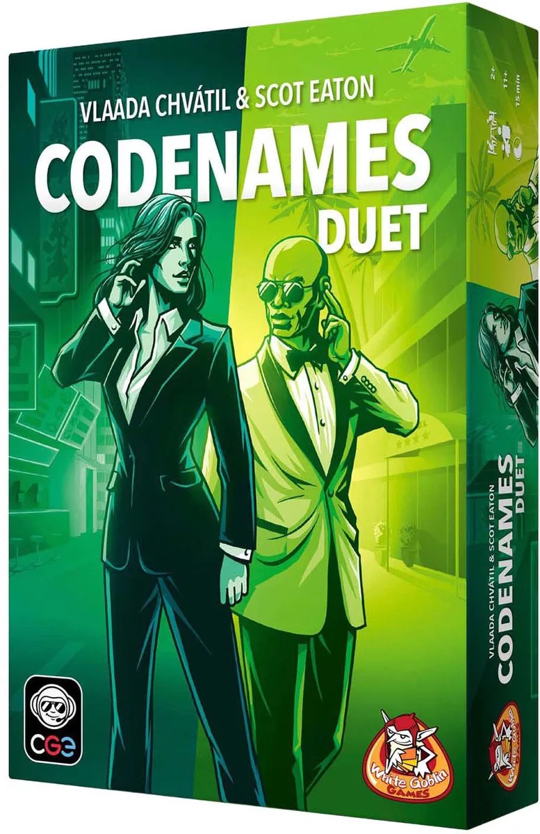 Codenames Duet - Partyspel - 2 spelers - coöperatieve variant - 15 minuten - Vanaf 10 jaar från White Goblin Games – kartong