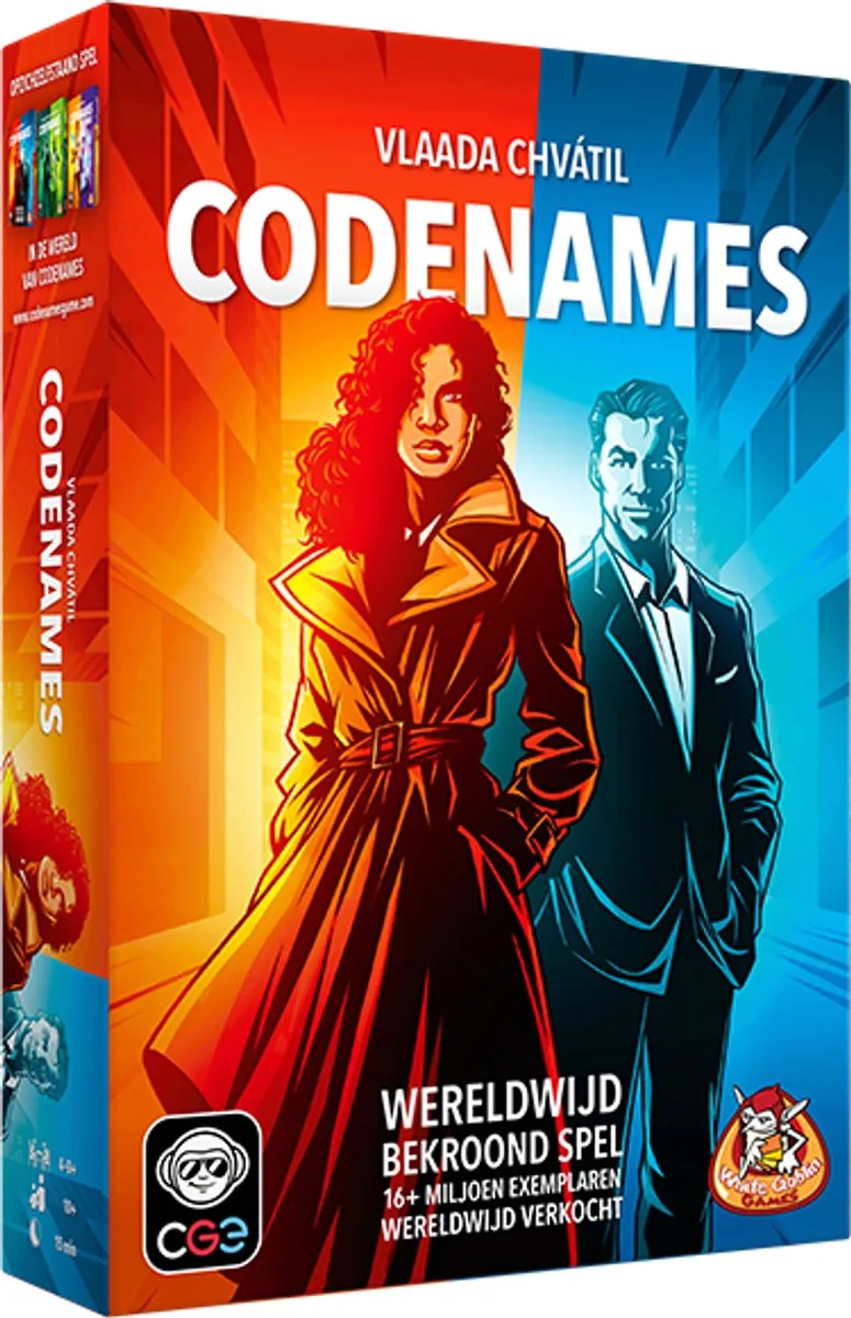 Codenames - Partyspel - 4 tot 8 spelers - Vanaf 8 jaar - 15 minuten - Hit in binnen- en buitenland fra White Goblin Games – æske