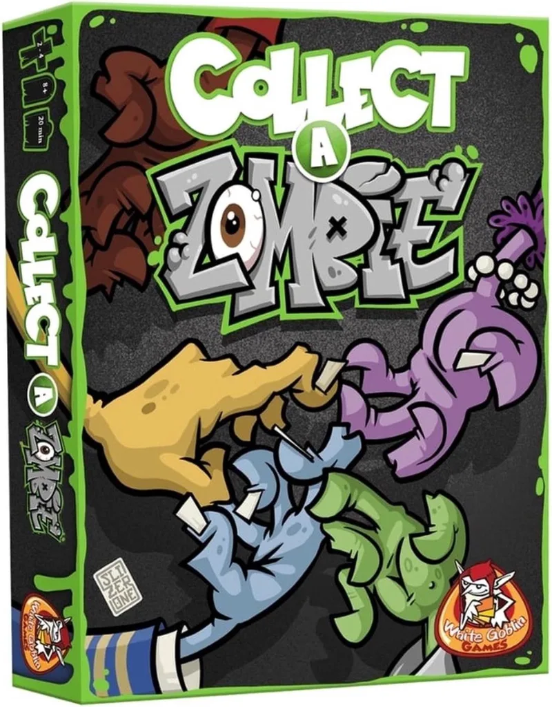 Collect a Zombie - Kaartspel - 2 tot 4 spelers - Vanaf 8 jaar - 20 minuten - Zombie spel fra White Goblin Games – æske