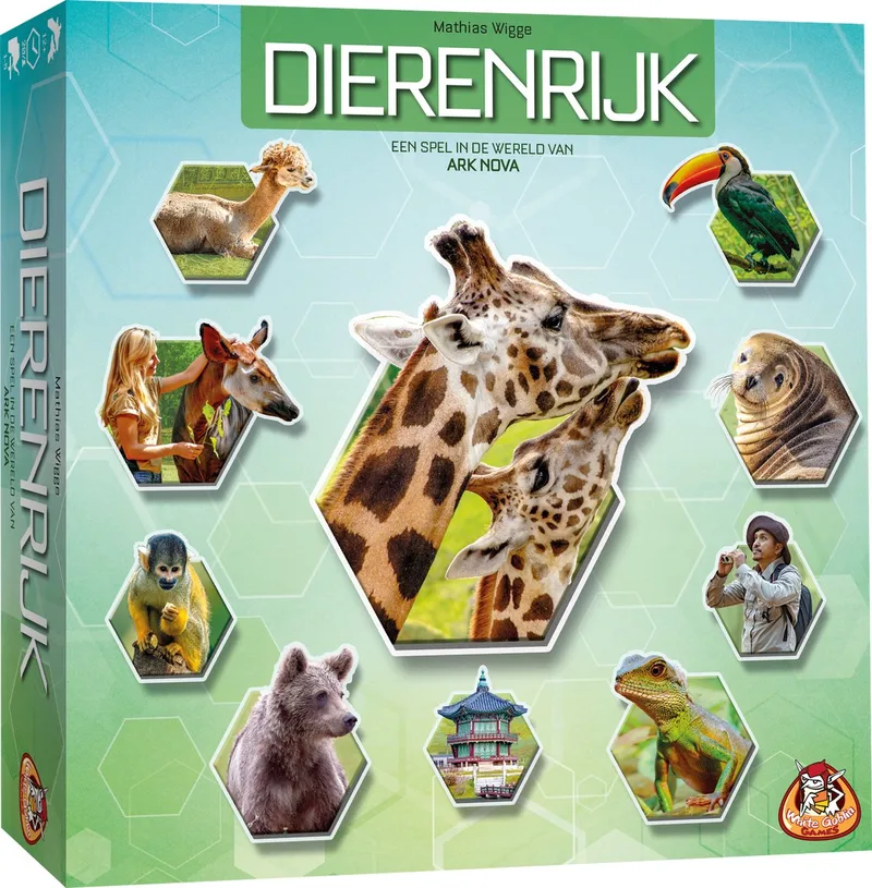 Dierenrijk - familiespel - 1 tot 5 spelers - 120 minuten - Vanaf 12 jaar from White Goblin Games, Meerkleurig edition – box