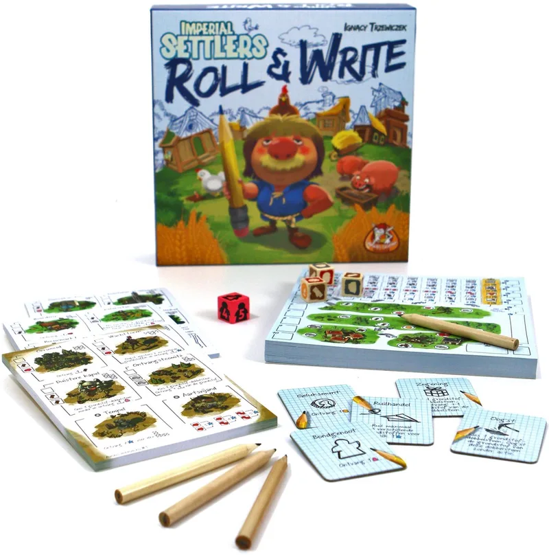 dobbelspel Imperial Settlers: Roll & Write - 10+ från White Goblin Games, utgåva Multicolor – kartong