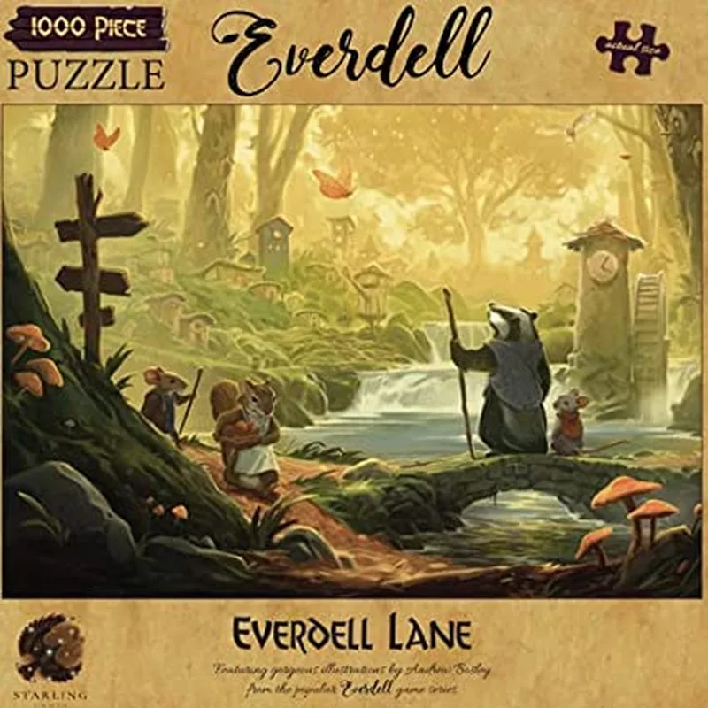 Everdell Puzzel: - Puzzel - 1000 stukjes van White Goblin Games, editie Everdell Lane – doos