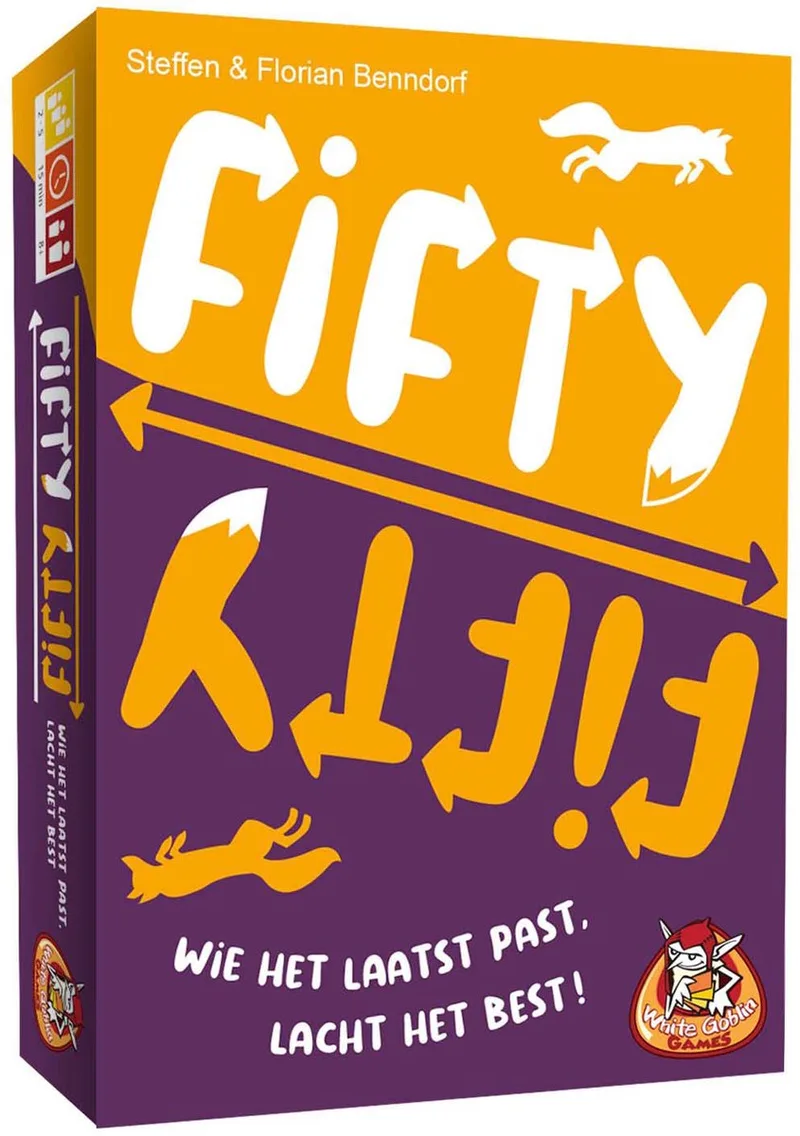 Fifty - Fifty Kaartspel from White Goblin Games – box