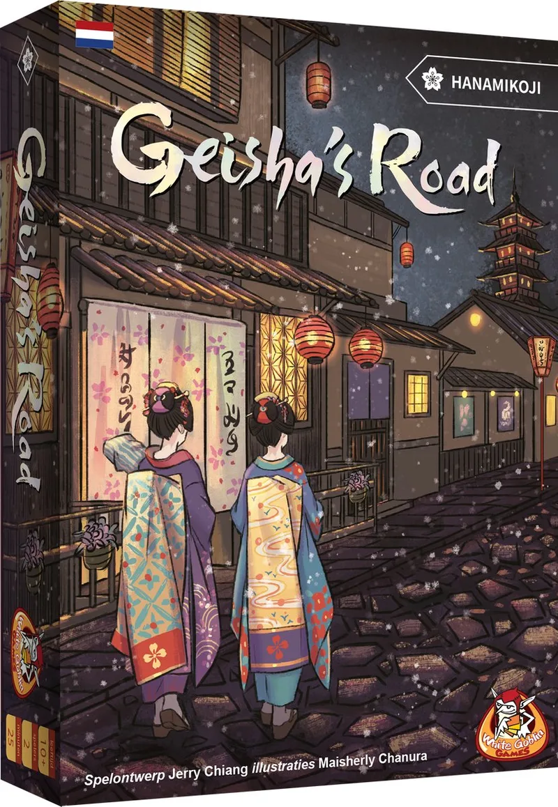 Geisha's Road - 2 persoonsspel - 2 spelers - In de wereld van Hanamikoji - 25 minuten - Vanaf 10 jaar de White Goblin Games, édition Meerkleurig – boîte