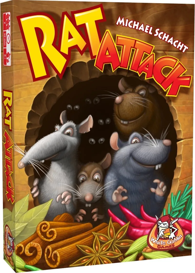 Gezelschapsspel Rat Attack (nl) from White Goblin Games – box