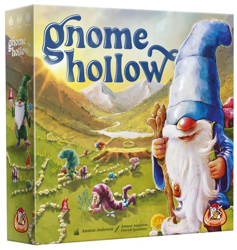 Gnome Hollow - familiespel - 2 tot 4 spelers - 45 minuten - Vanaf 12 jaar fra White Goblin Games, Meerkleurig-udgave – æske