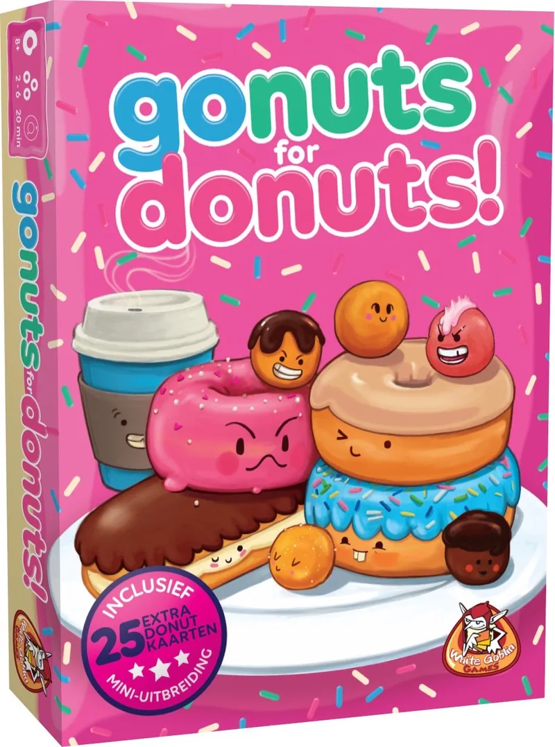 Go Nuts for Donuts! - Kaartspel fra White Goblin Games – æske