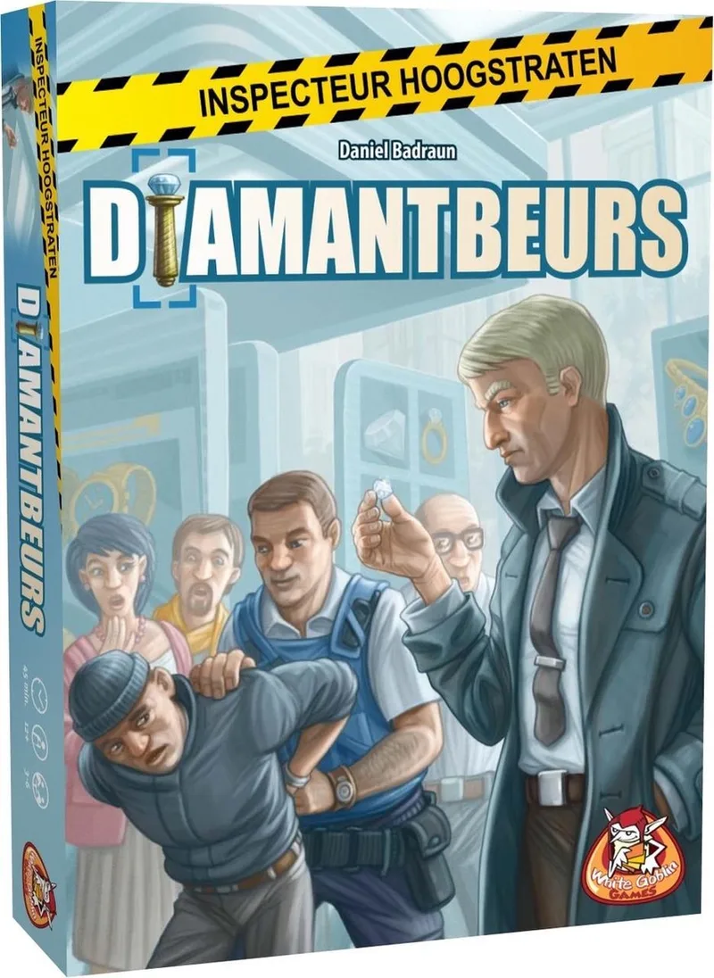 Inspecteur Hoogstraten: Diamantbeurs - Kaartspel from White Goblin Games – box