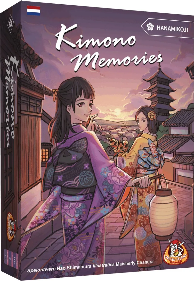 Kimono Memories - 2 persoonsspel - 2 spelers - In de wereld van Hanamikoji - 20 minuten - Vanaf 10 jaar fra White Goblin Games – æske