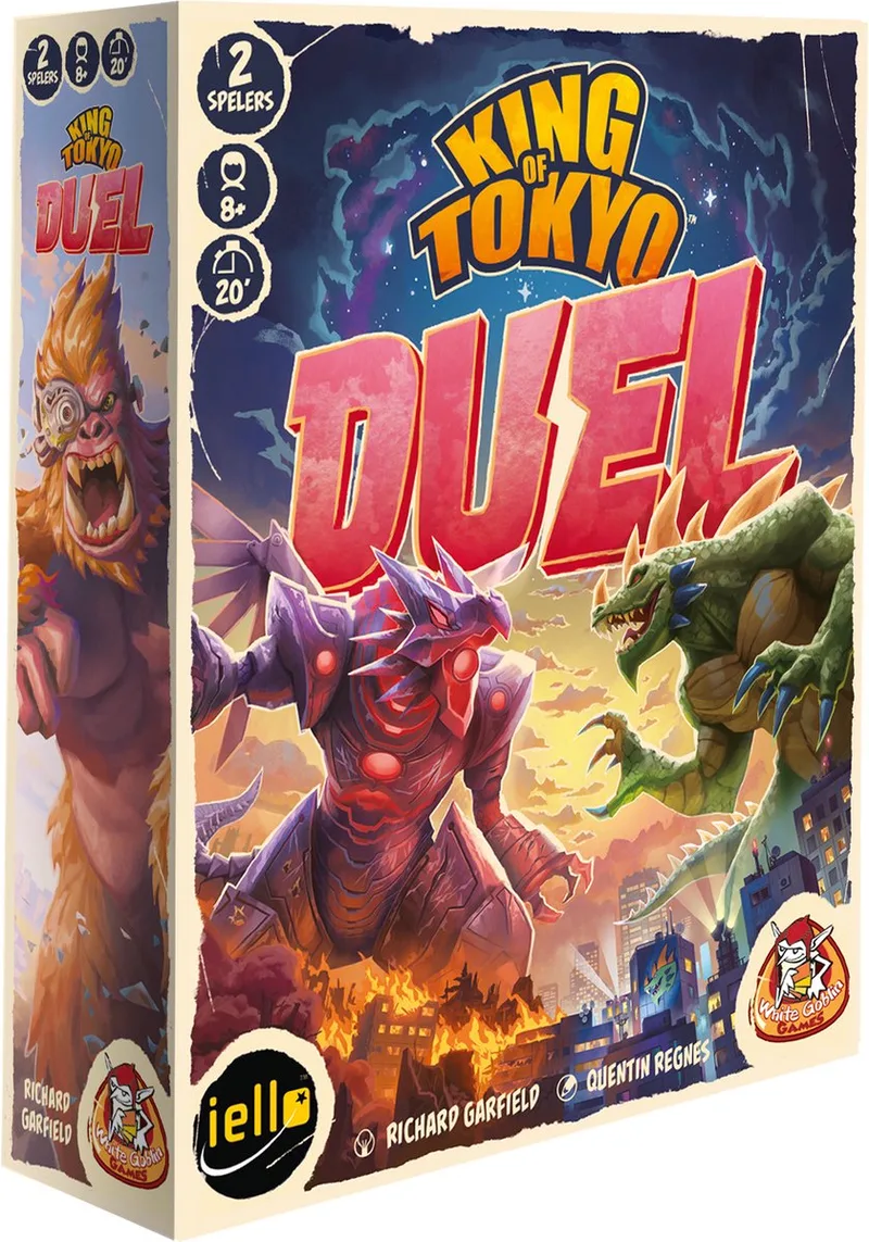 King of Tokyo: Duel - 2 persoonsspel - 2 spelers - Tactisch, snel dobbelspel - 20 minuten - Vanaf 8 jaar från White Goblin Games – kartong