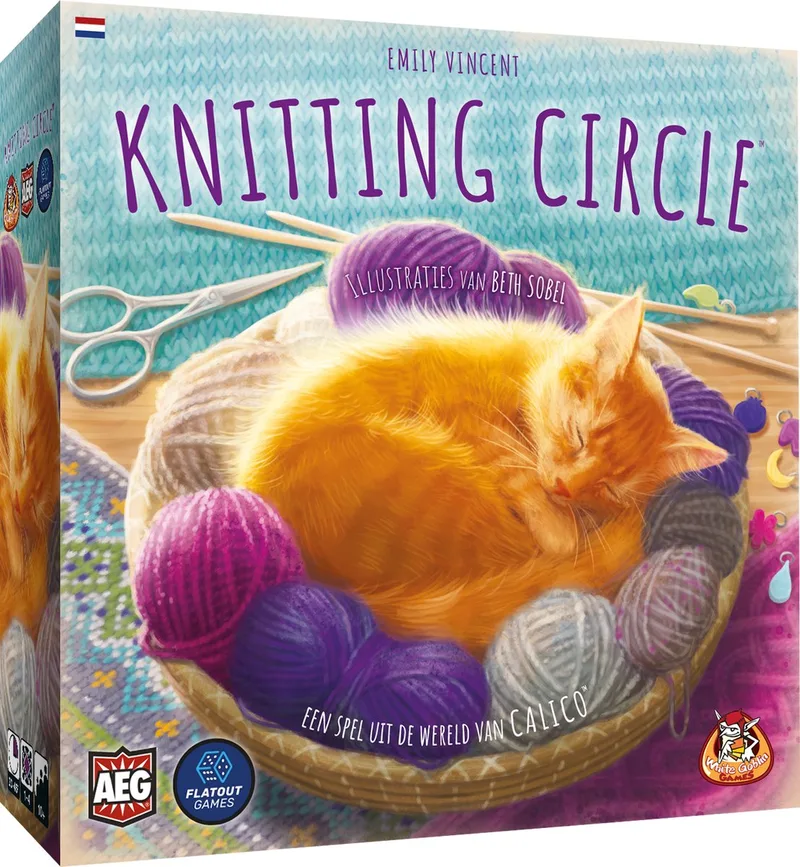 Knitting Circle - familiespel - 1 tot 4 spelers - 30 minuten - Vanaf 10 jaar from White Goblin Games – box