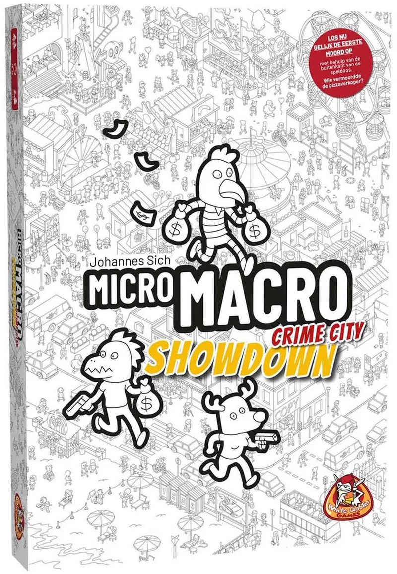 MicroMacro: Crime City - Showdown - Coöperatiefspel - 1 tot 4 spelers - Samenwerken - los nu 16 misdaden op - Vanaf 10 jaar från White Goblin Games – kartong