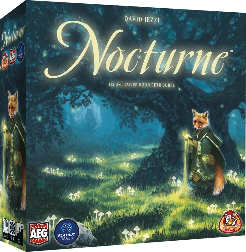 Nocturne - familiespel - 1 tot 4 spelers - 30 minuten - Vanaf 10 jaar von White Goblin Games – Schachtel
