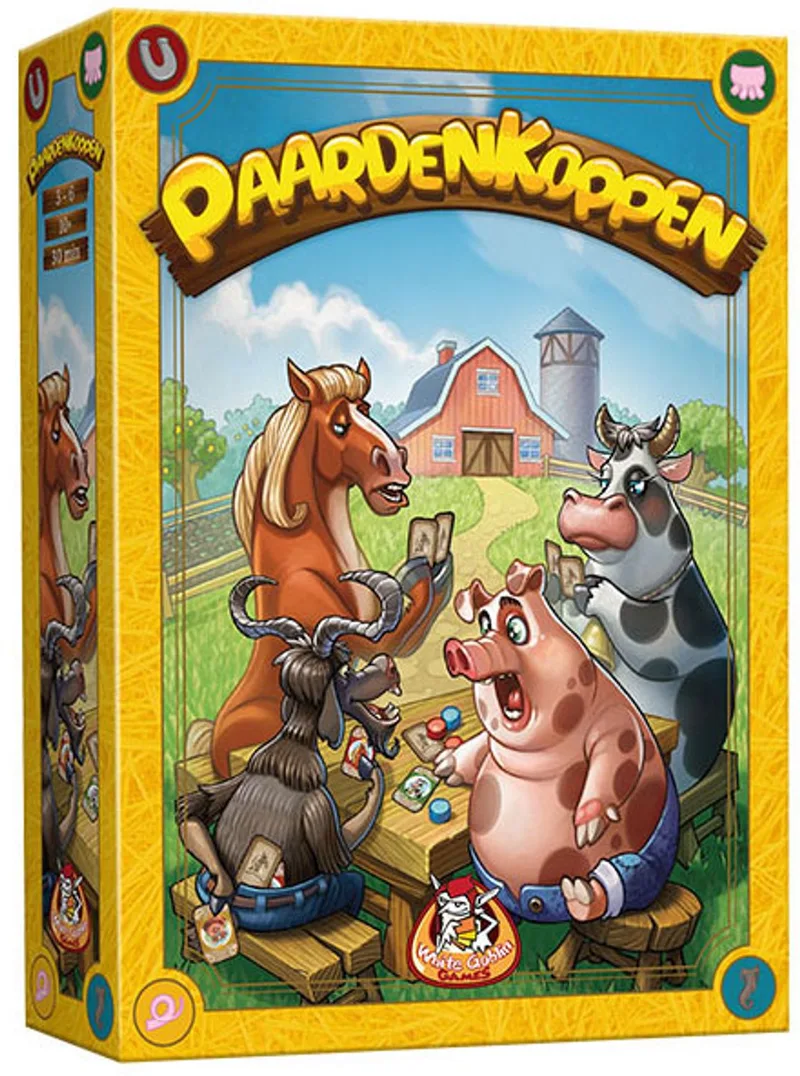 Paardenkoppen - Kaartspel - 3 tot 6 spelers - 30 minuten - Vanaf 10 jaar fra White Goblin Games – æske