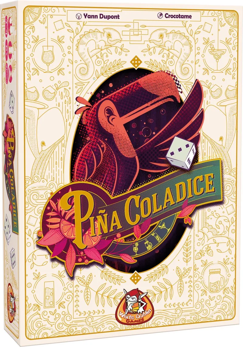 Pina Coladice - Dobbelspel - 2 tot 4 spelers - Gezelschapsspel - Schud naar de lekkerste mocktails - Veel interactie van White Goblin Games, editie Meerdere kleuren – doos