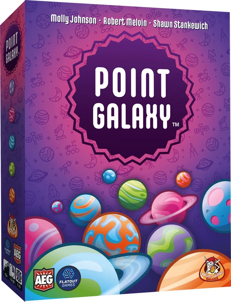 Point Galaxy - Kaartspel - 1 tot 5 spelers - 15 minuten - Vanaf 10 jaar from White Goblin Games – box