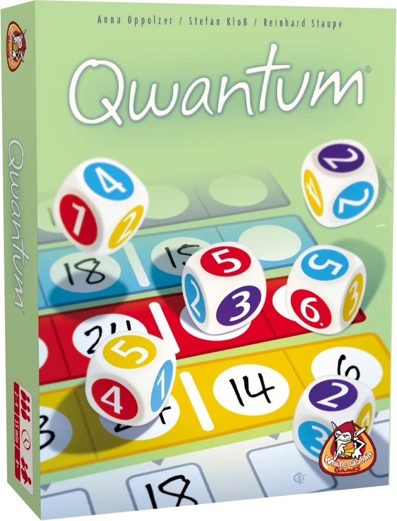 Qwantum - Dobbelspel - 2 tot 4 spelers - Spannend - Familiespel - Vanaf 6 jaar från White Goblin Games, utgåva Meerdere kleuren – kartong