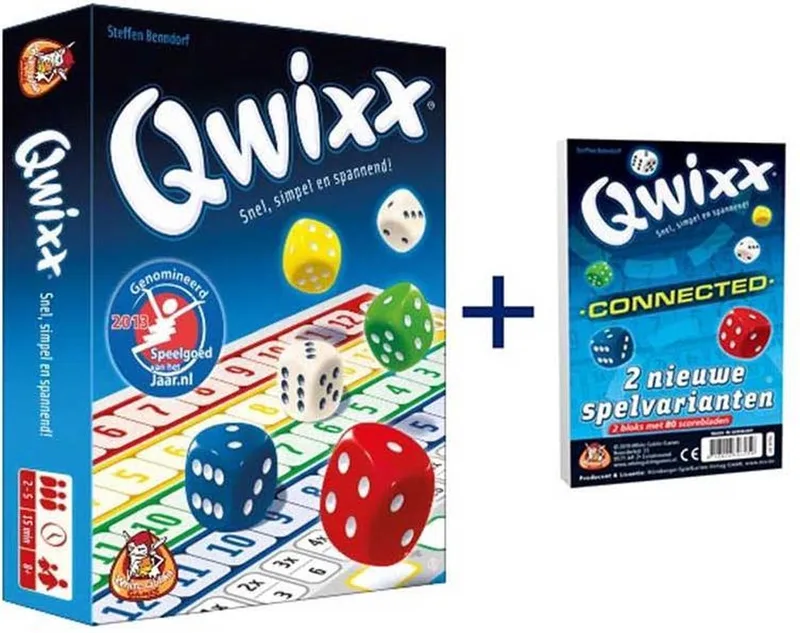 Qwixx en Qwixx Connected voordeelbundel de White Goblin Games, édition Blauw – boîte