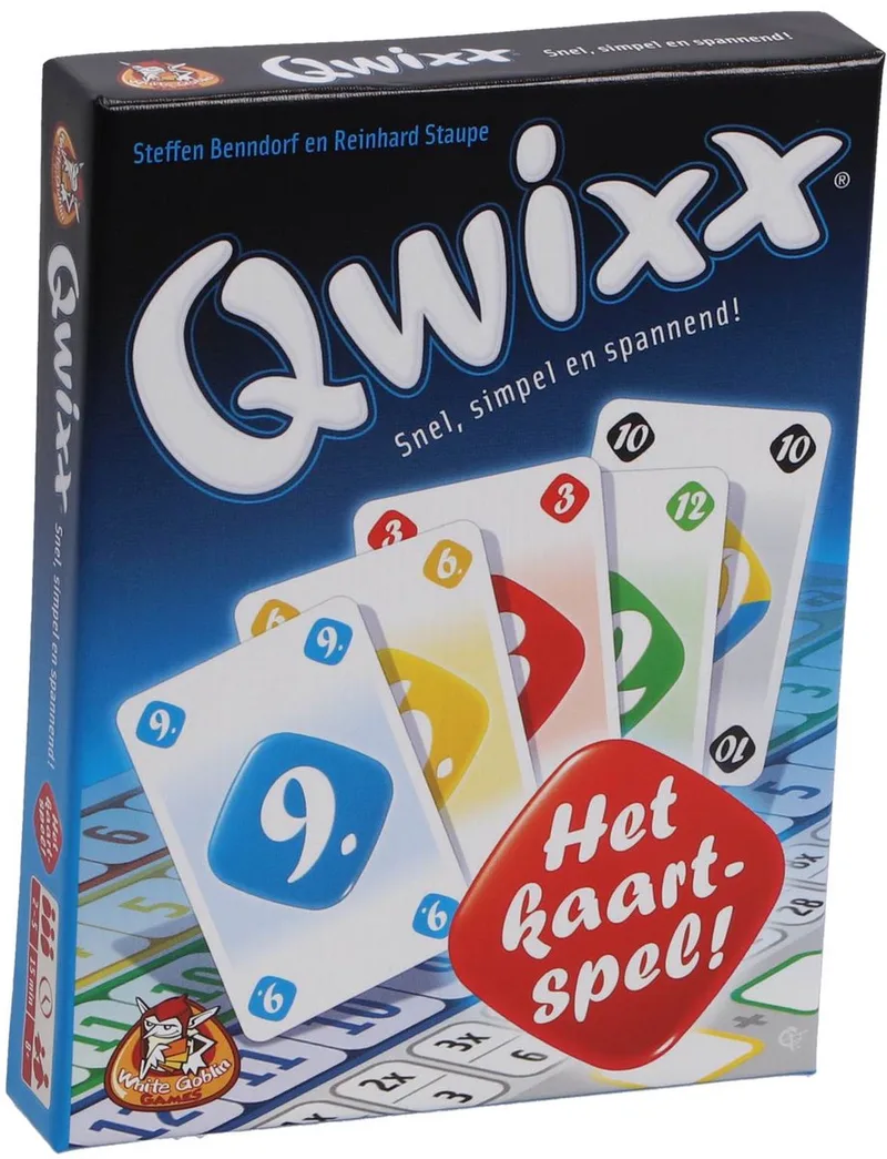 Qwixx - Het Kaartspel - Kaartspel - 2 tot 5 spelers - 15 minuten - Vanaf 8 jaar - Dobbelspel zonder dobbelsteen från White Goblin Games – kartong