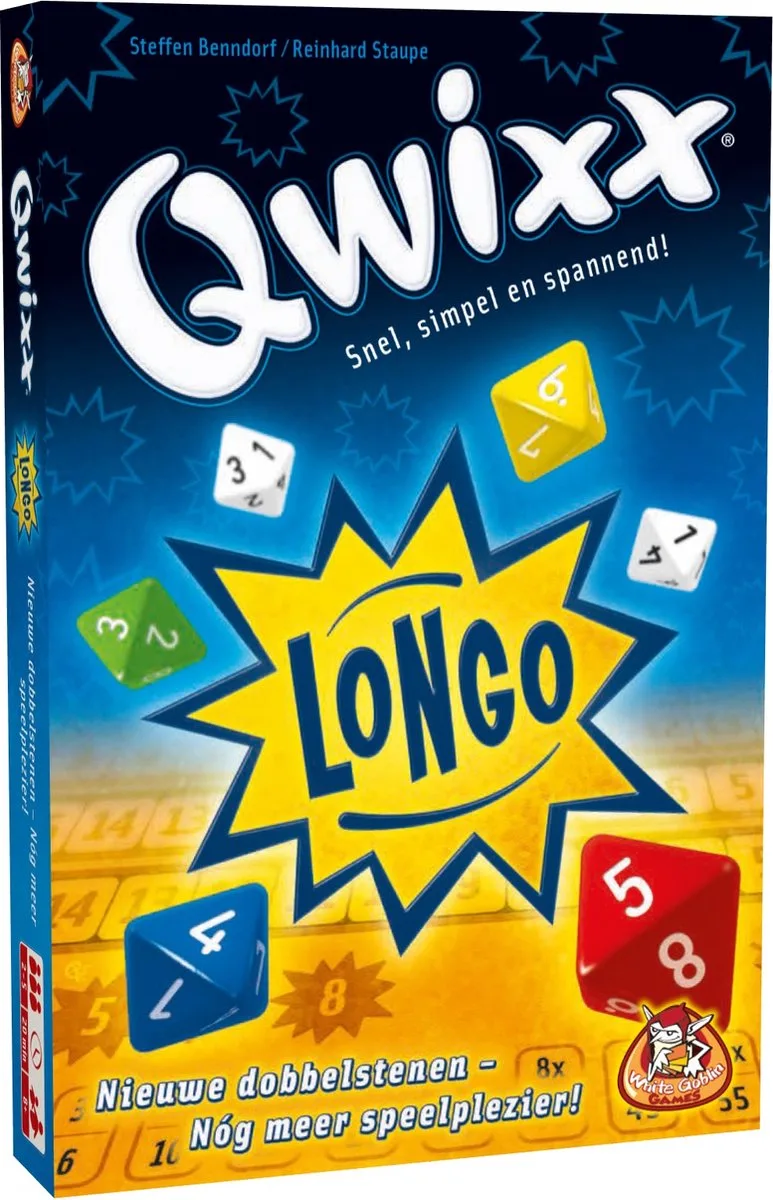 Qwixx Longo - Dobbelspel met langere getallenrijen - Snel & spannend from White Goblin Games, Meerdere kleuren edition – box