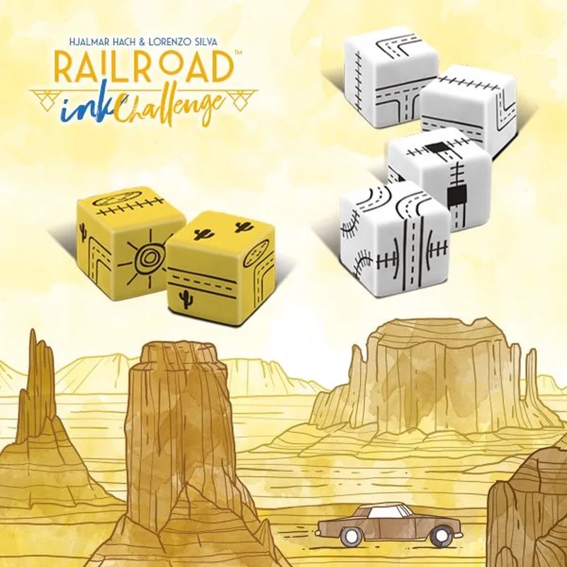 Railroad Ink (Goudgele versie) - Dobbelspel - 1 tot 4 spelers - Roll & Write - Puzzelspel - Voor de hele familie de White Goblin Games, édition Meerdere kleuren – boîte
