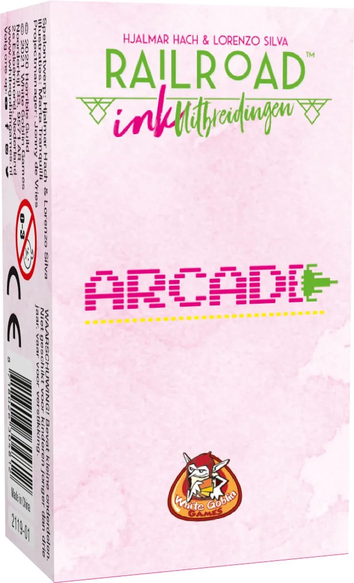 Railroad Ink Uitbreidingen: Arcade - Dobbelspel - 1 tot 4 spelers - mini uitbreiding - Roll & Write - Voor de hele familie from White Goblin Games, Meerdere kleuren edition – box