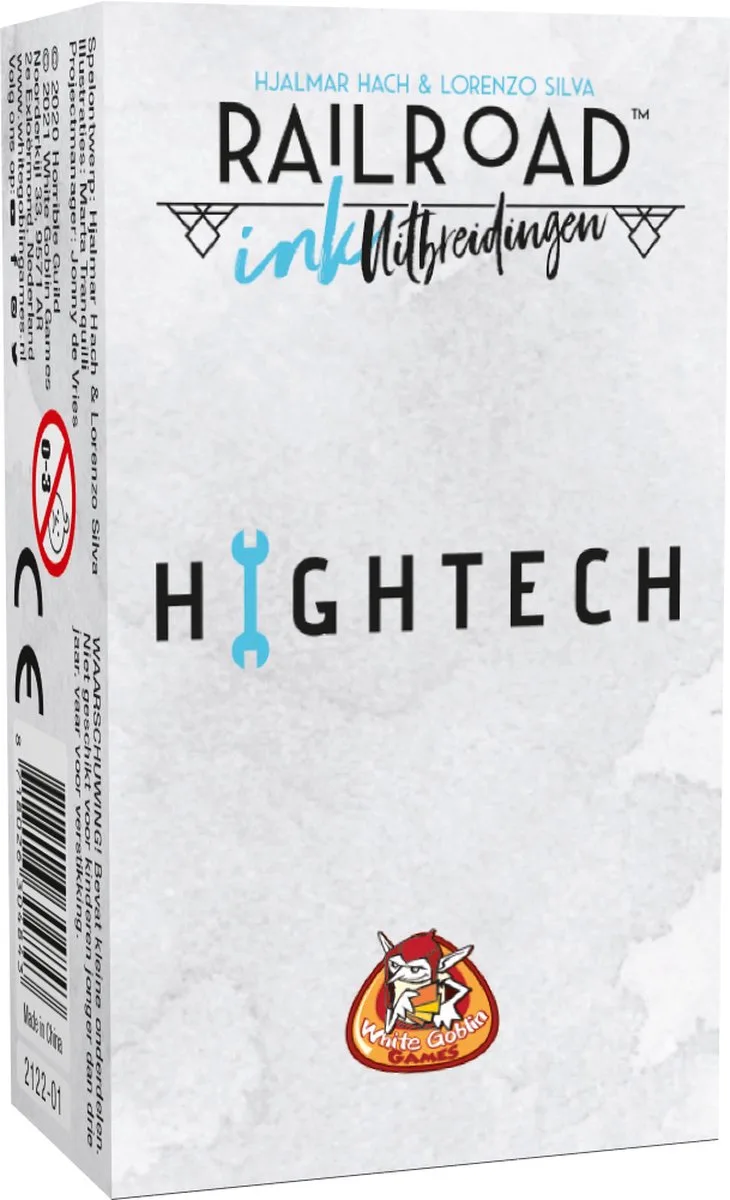 Railroad Ink Uitbreidingen: Hightech - Dobbelspel - 1 tot 4 spelers - mini uitbreiding - Roll & Write - Voor de hele familie from White Goblin Games, Meerdere kleuren edition – box