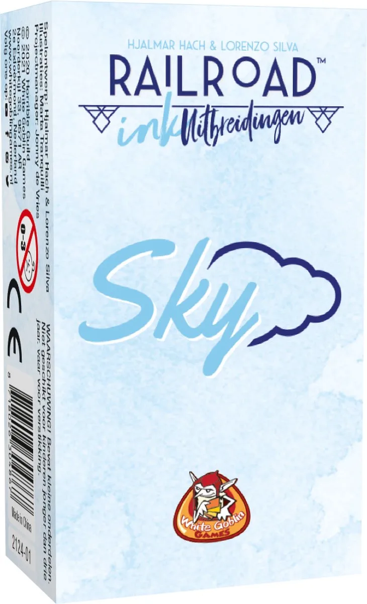Railroad Ink UItbreidingen: Sky - Dobbelspel - 1 tot 4 spelers - mini uitbreiding - Roll & Write - Voor de hele familie van White Goblin Games, editie Meerdere kleuren – doos