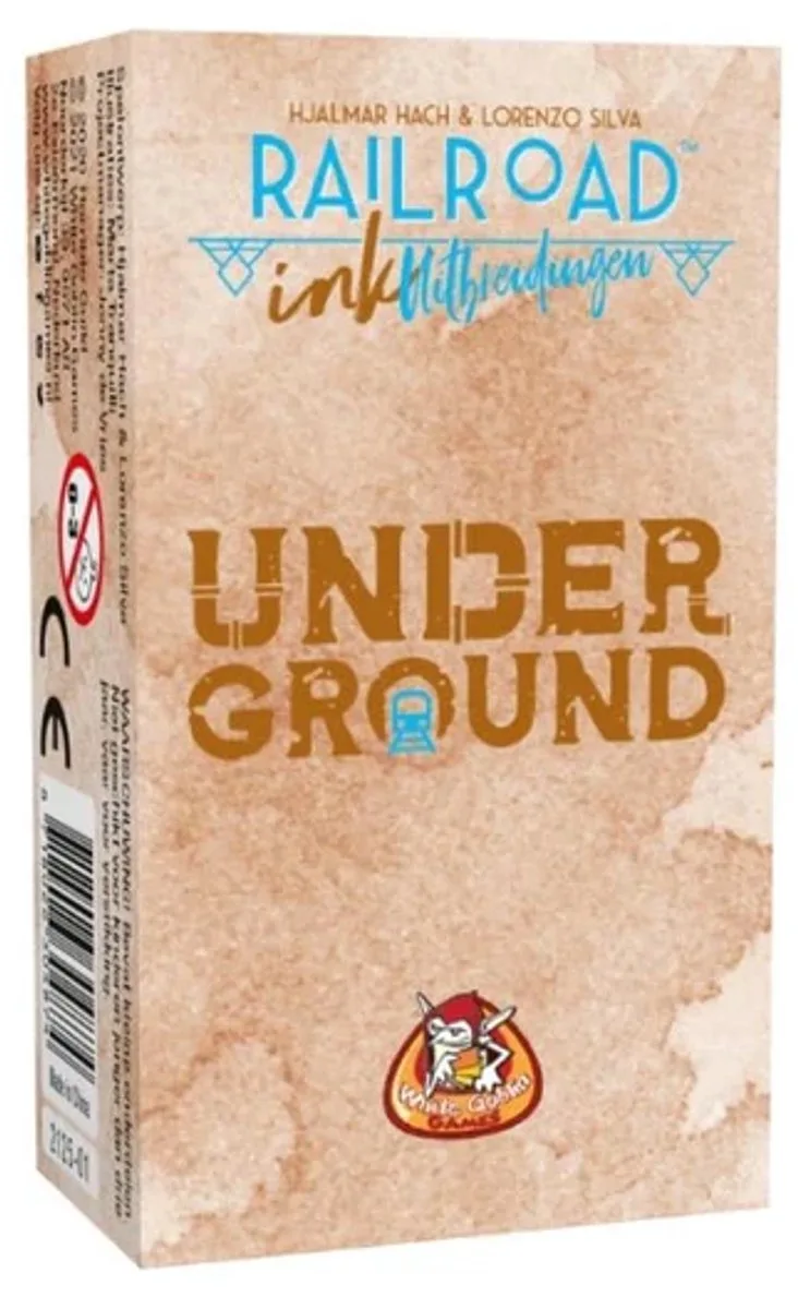 Railroad Ink UItbreidingen: Underground - Dobbelspel - 1 tot 4 spelers - mini uitbreiding - Roll & Write - Voor de hele familie de White Goblin Games, édition Meerdere kleuren – boîte