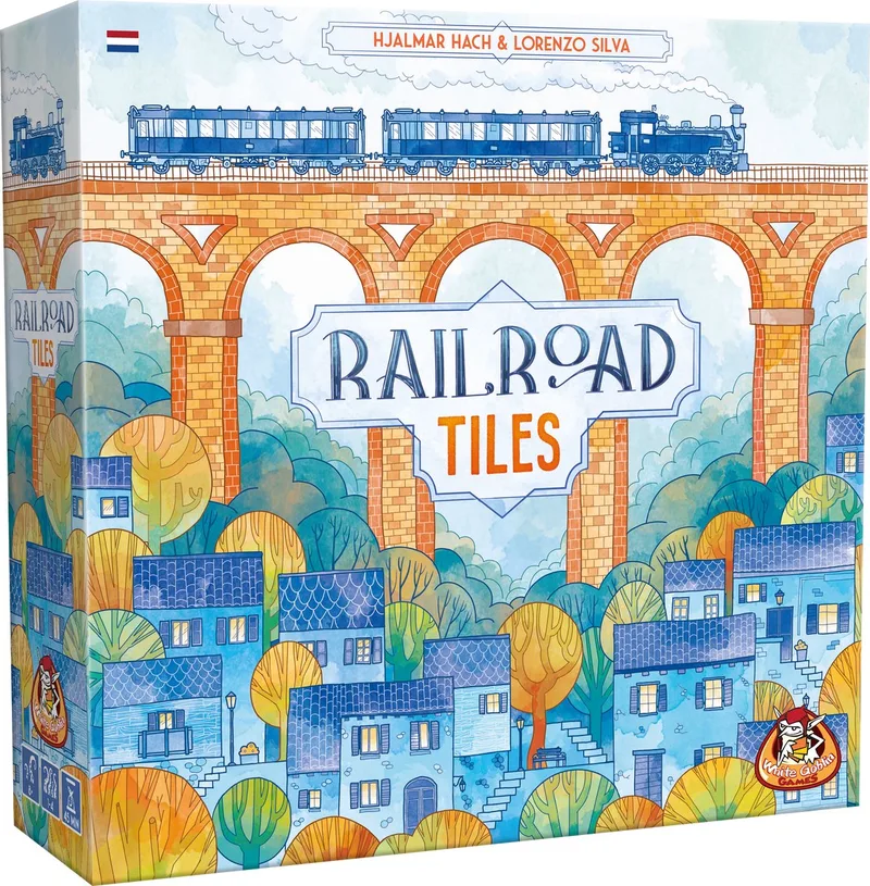 Railroad Tiles - familiespel - 1 tot 4 spelers - 45 minuten - Vanaf 8 jaar - Voor fans van Railroad Ink från White Goblin Games – kartong